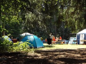 Campingdusche für den Zeltplatz